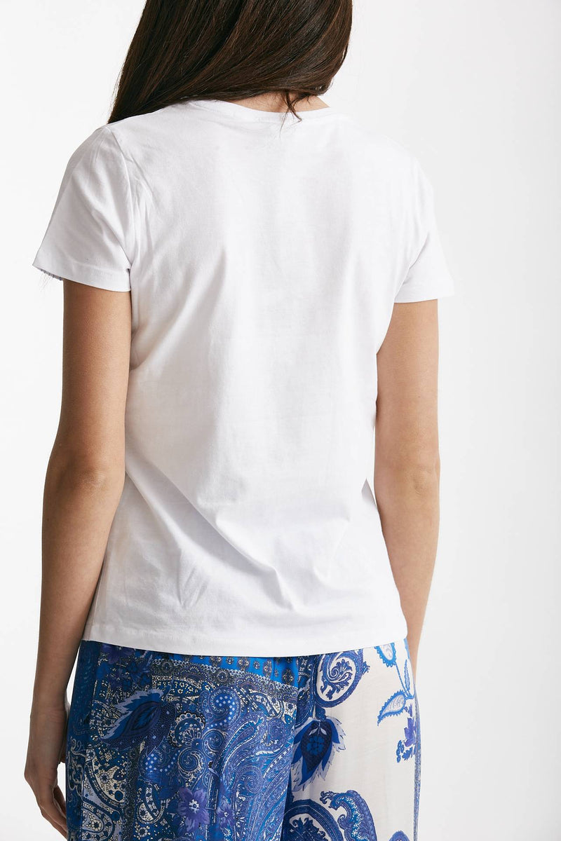 t-shirt con applicazione bianca women Bellini - 3