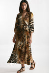 abito wrap animalier scollo incrociato women Bellini - 1