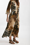 abito wrap animalier scollo incrociato women Bellini - 3