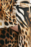 abito wrap animalier scollo incrociato women Bellini - 8
