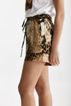 shorts in seta fantasia animalier coulisse in vita women Bellini - 3