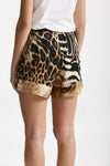 shorts in seta fantasia animalier coulisse in vita women Bellini - 4