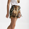 shorts in seta fantasia animalier coulisse in vita women Bellini - 6