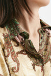 camicia in fantasia beige rosa e verde women Bellini - 5