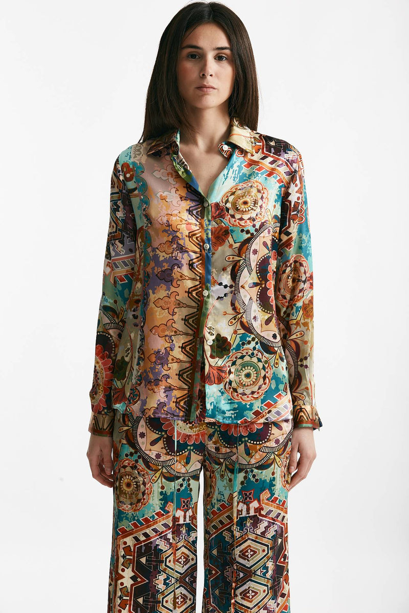 camicia in fantasia multicolore women Bellini - 6