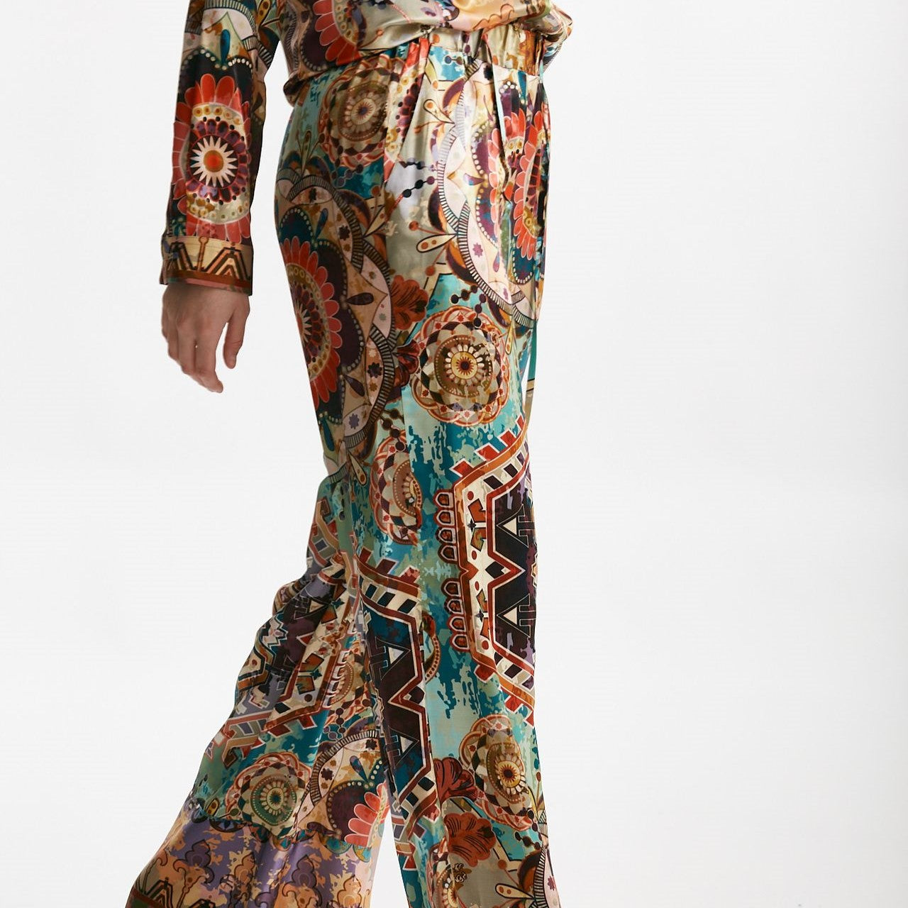 pantaloni fluidi fantasia multicolore women Bellini - 7