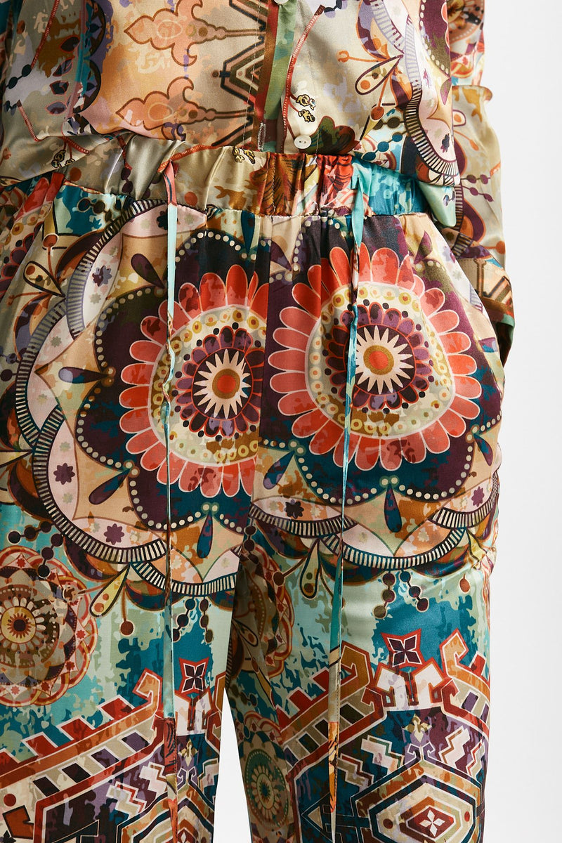 pantaloni fluidi fantasia multicolore women Bellini - 6
