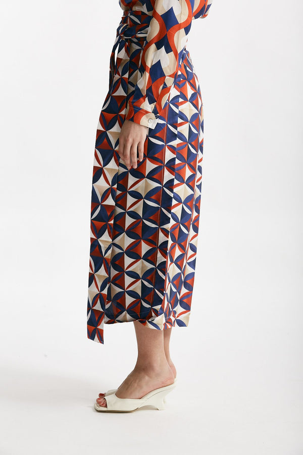 gonna a portafoglio fantasia geometrica women Bellini
