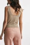 top in lurex oro women Be you - 3