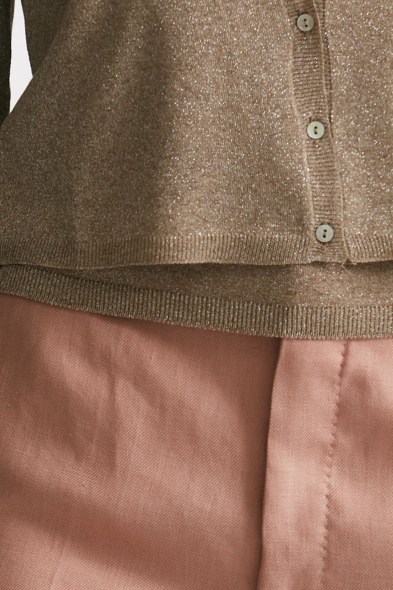 cardigan in lurex oro women Be you - 5