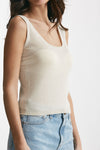 top in lurex argento women Be you - 4