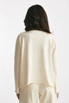 maglia ampia in cotone e cachemire panna women Be you - 4