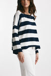 maglia ampia in cotone e cachemire rigata women Be you - 4