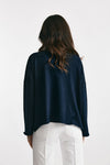 maglia ampia in cotone e cachemire blu women Be you - 3