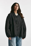 bomber over in nylon grigio scuro women Giorgio brato - 4