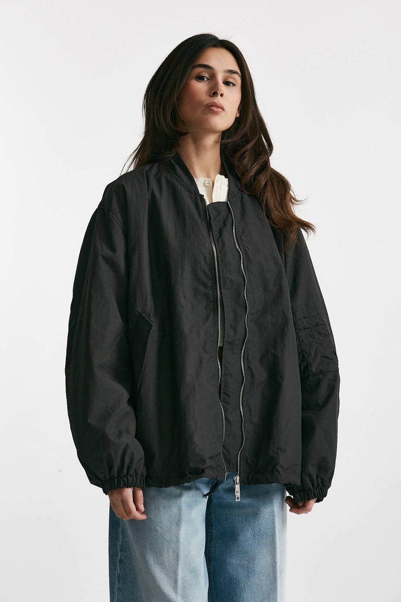 bomber over in nylon grigio scuro women Giorgio brato - 4