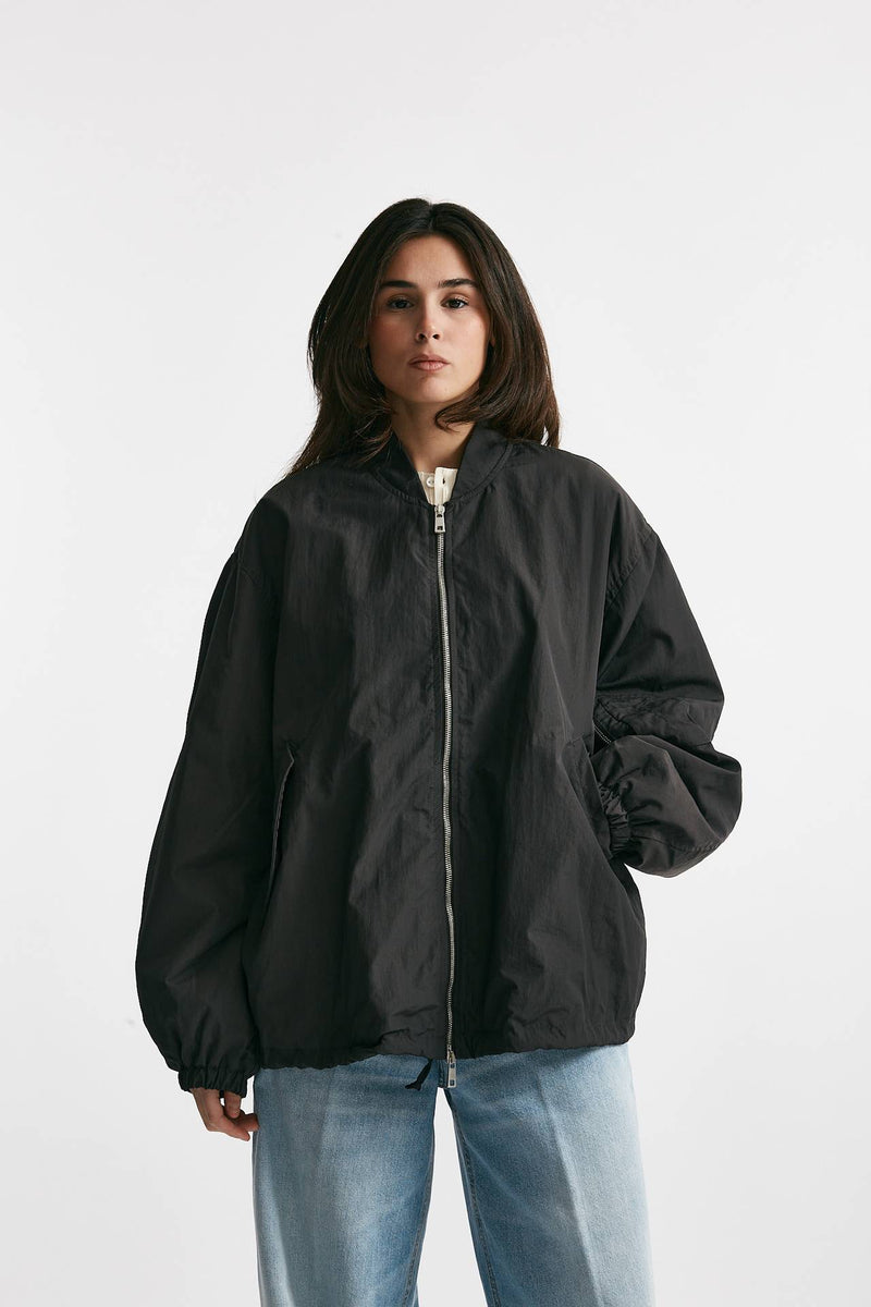 bomber over in nylon grigio scuro women Giorgio brato - 5