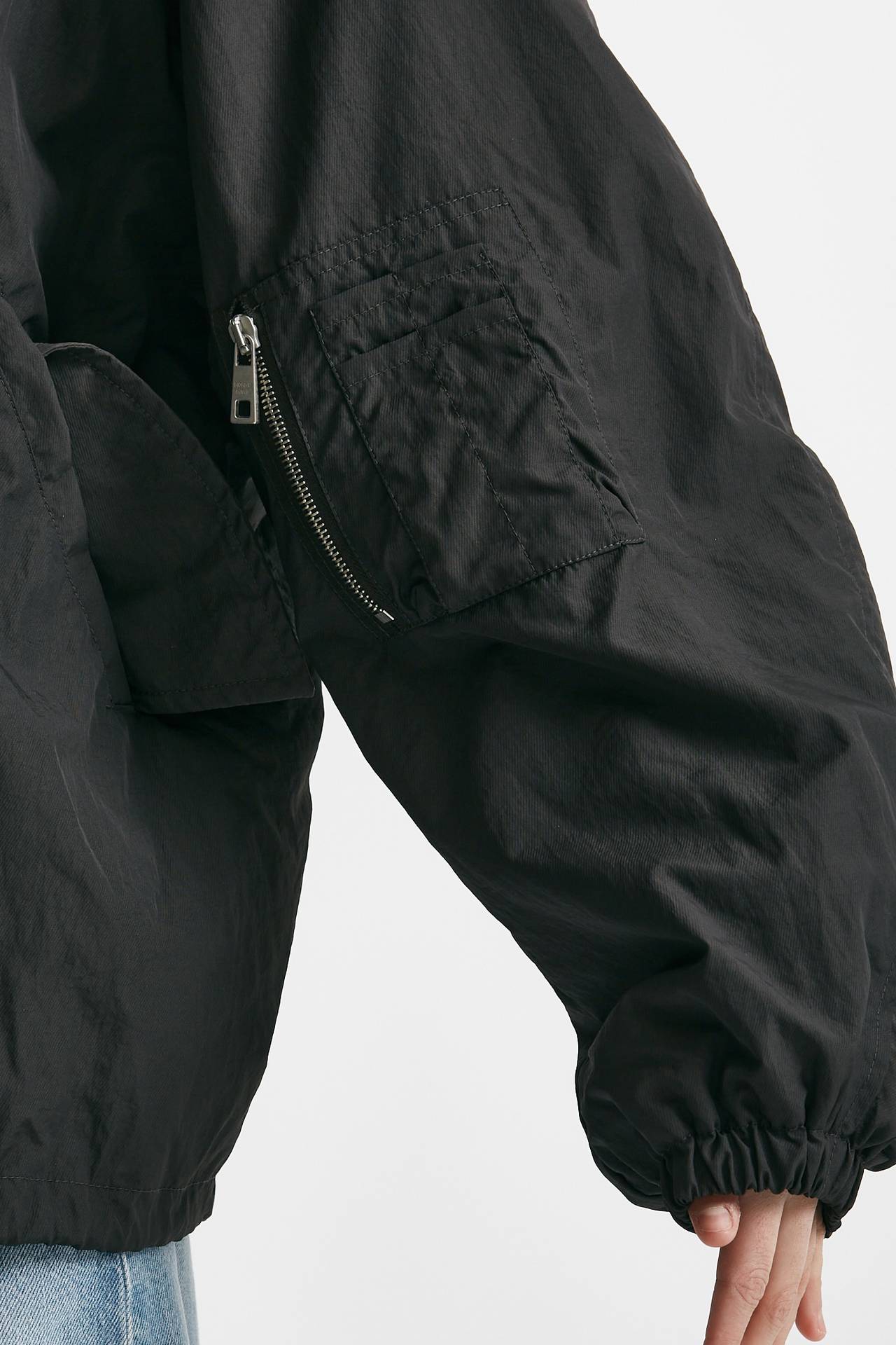 bomber over in nylon grigio scuro women Giorgio brato - 7