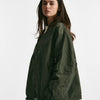 bomber over in nylon verde militare women Giorgio brato - 8