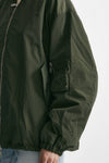 bomber over in nylon verde militare women Giorgio brato - 7