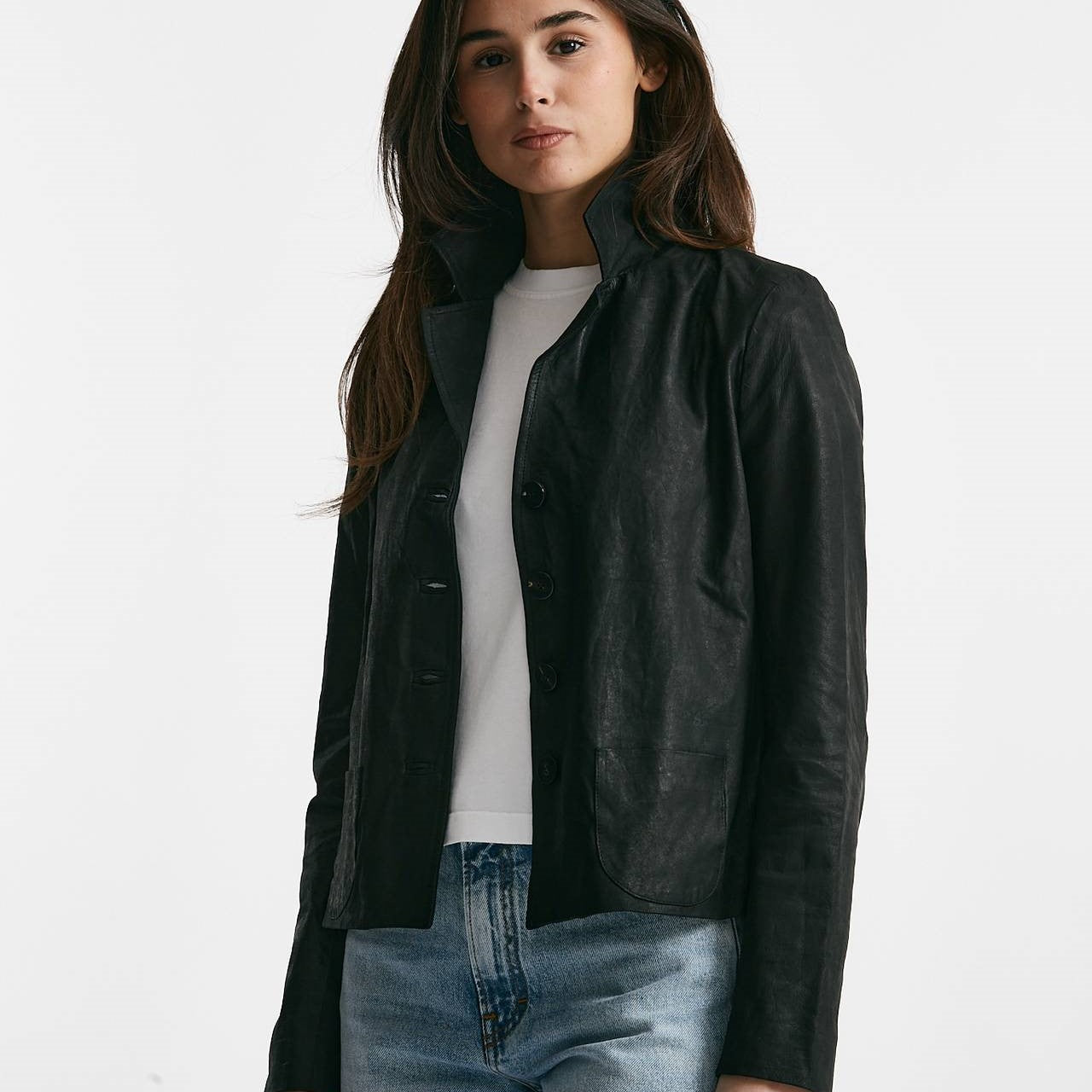 giacca slim in pelle nero women Giorgio brato - 9