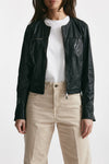 giubbino slim in pelle nero women Giorgio brato - 3