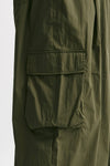 pantalone over fit in tela tecnica verde militare women Giorgio brato - 5