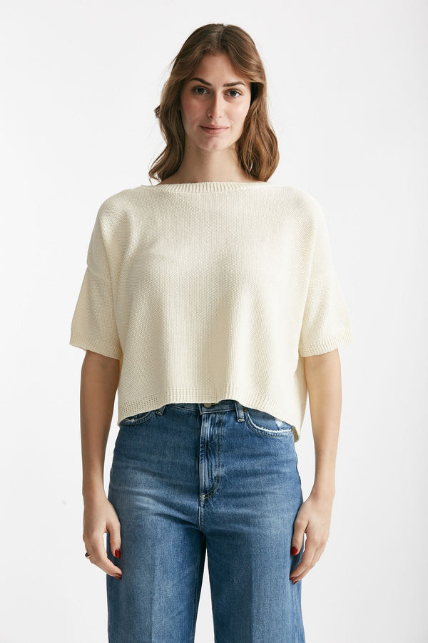 maglia a scatolina panna women Clouds