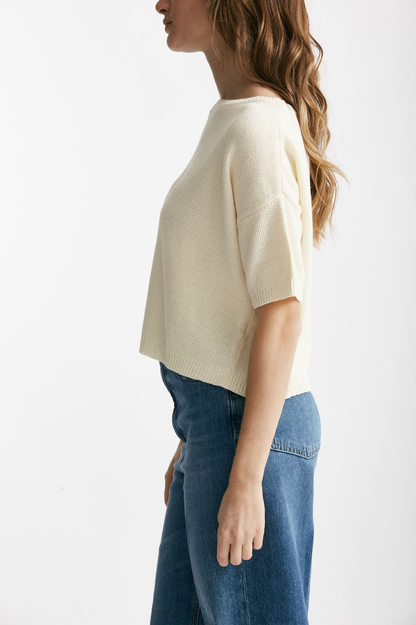 maglia a scatolina panna women Clouds