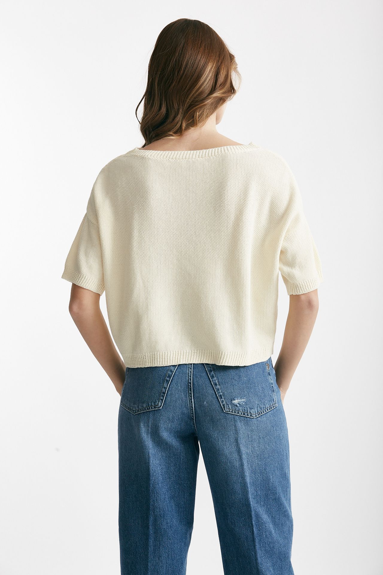 maglia a scatolina panna women Clouds - 3