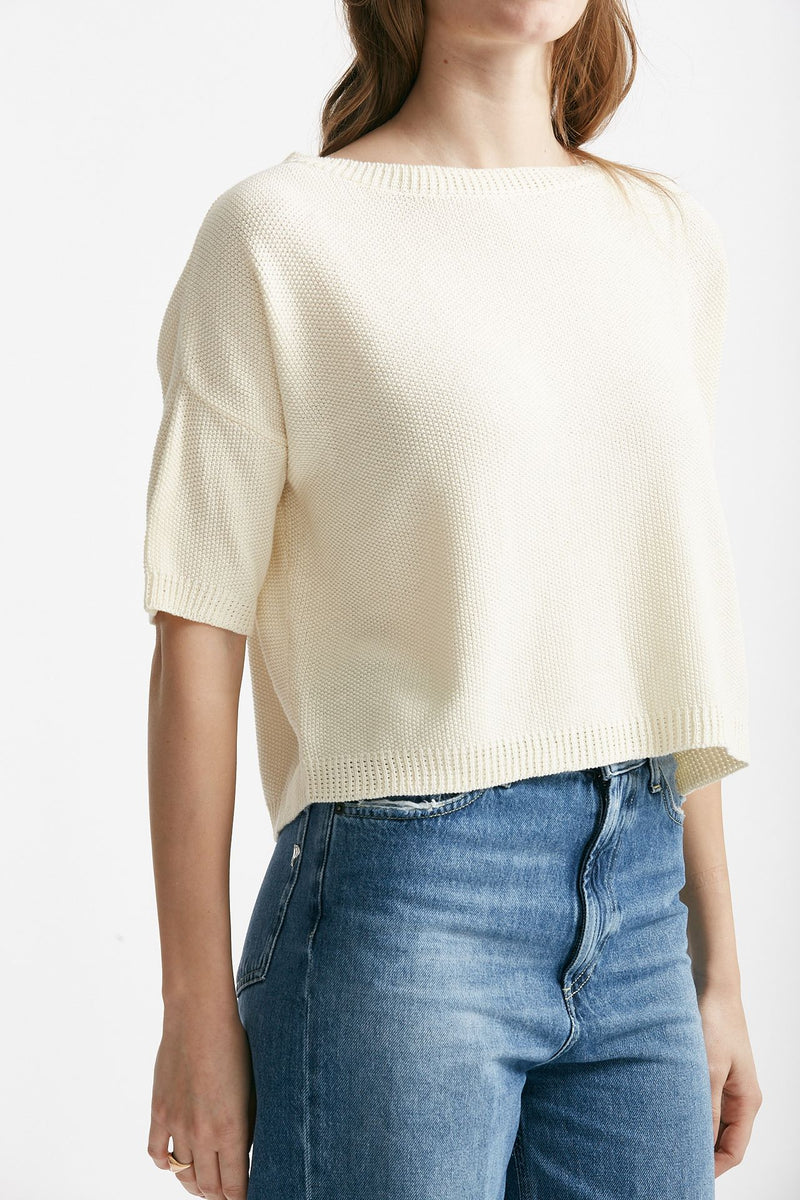 maglia a scatolina panna women Clouds - 4