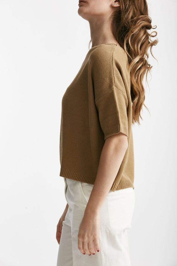 maglia a scatolina cammello women Clouds