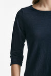 t-shirt in lino blu women Clouds - 5