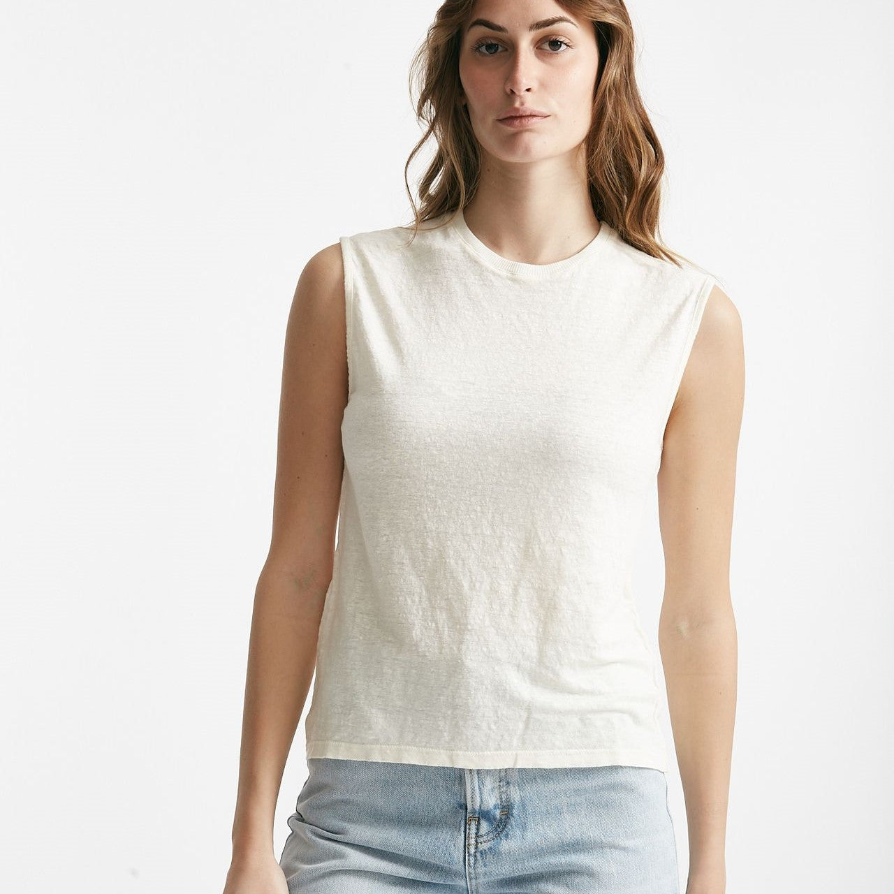 top in lino bianco women Clouds - 5