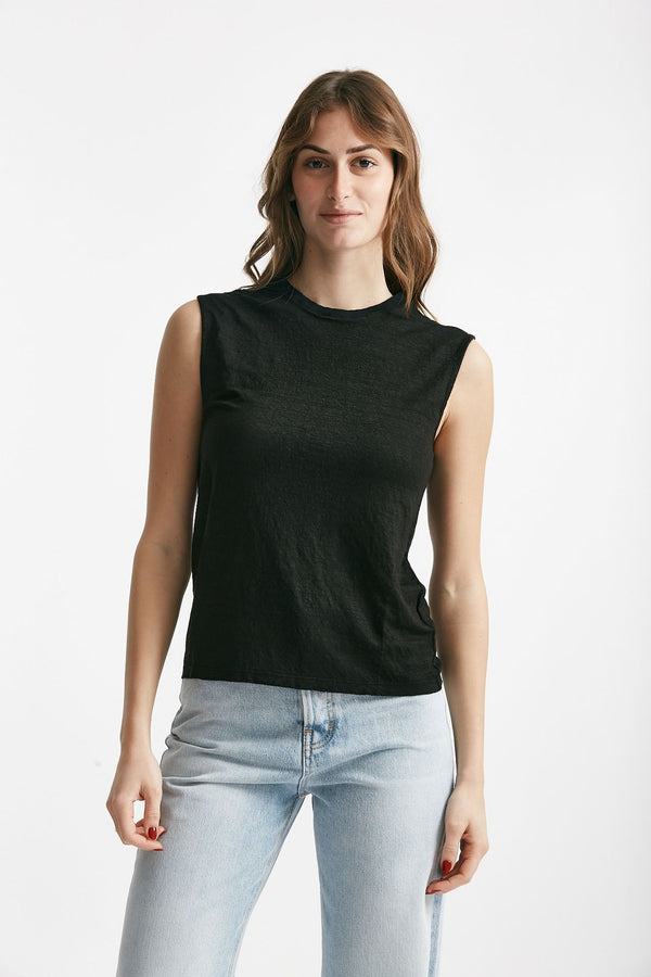 top in lino nero women Clouds