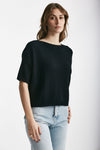 maglia a scatolina nero women Clouds - 4