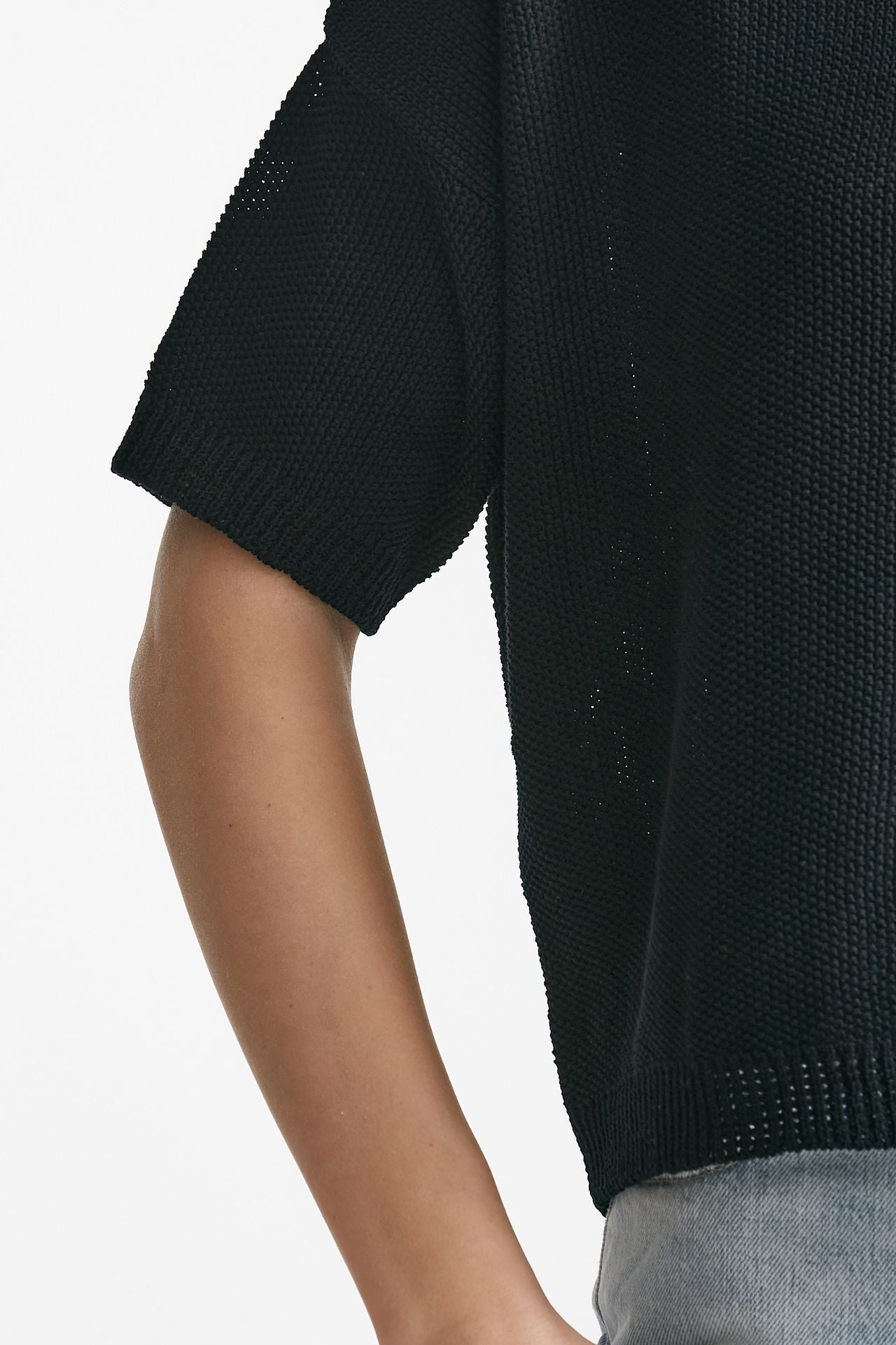 maglia a scatolina nero women Clouds - 5