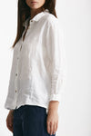 camicia in lino bianco women Clouds - 2