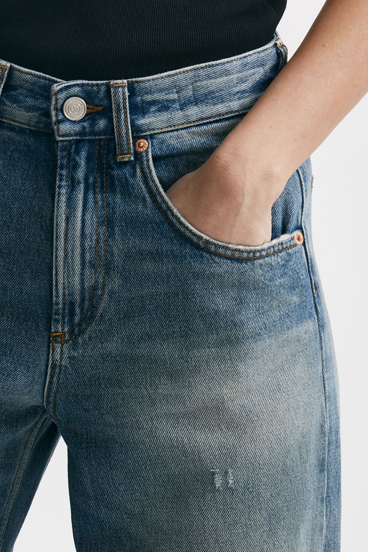 jeans boyfit pop lavaggio medio women Department five - 4
