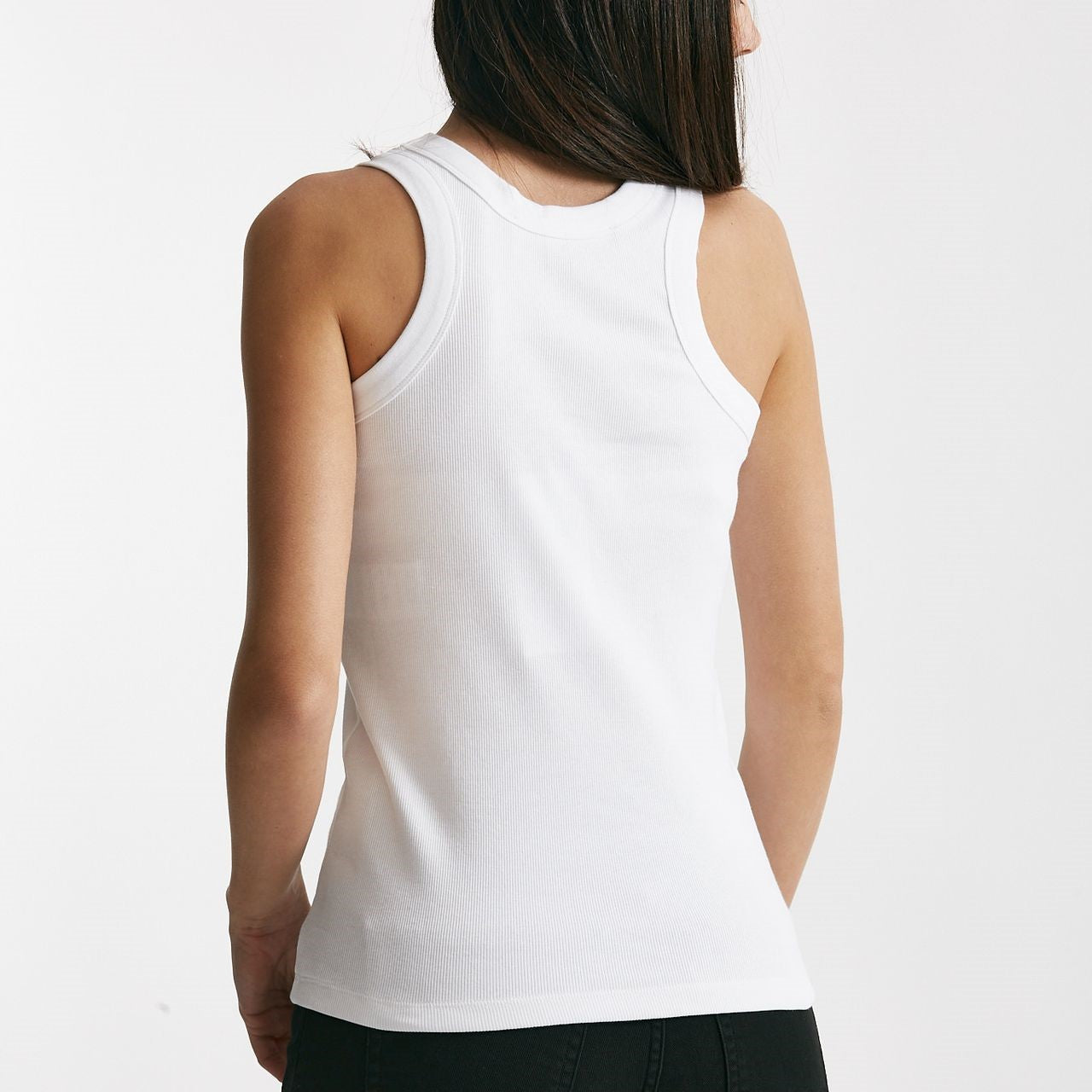 canotta a costine bianco ottico spalline women Department five - 6