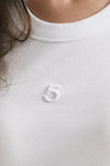 canotta a costine bianco ottico spalline women Department five - 5