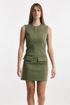 abito corto keen verde militare women Department five - 1