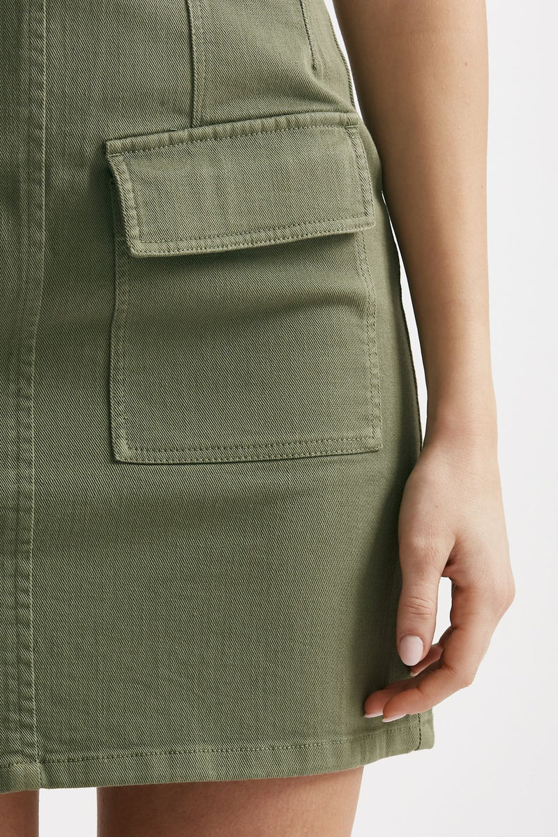abito corto keen verde militare women Department five - 5