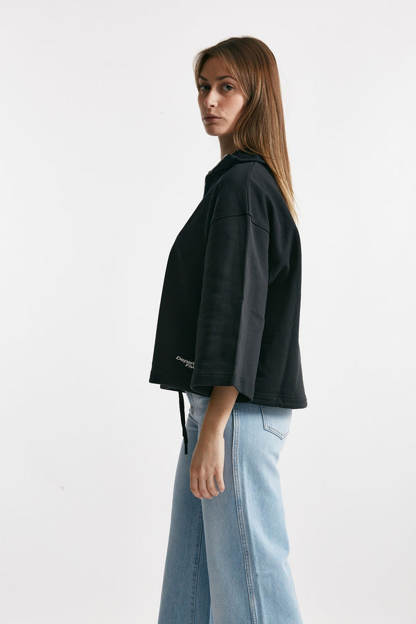 felpa collo polo loka grigio scuro women Department five