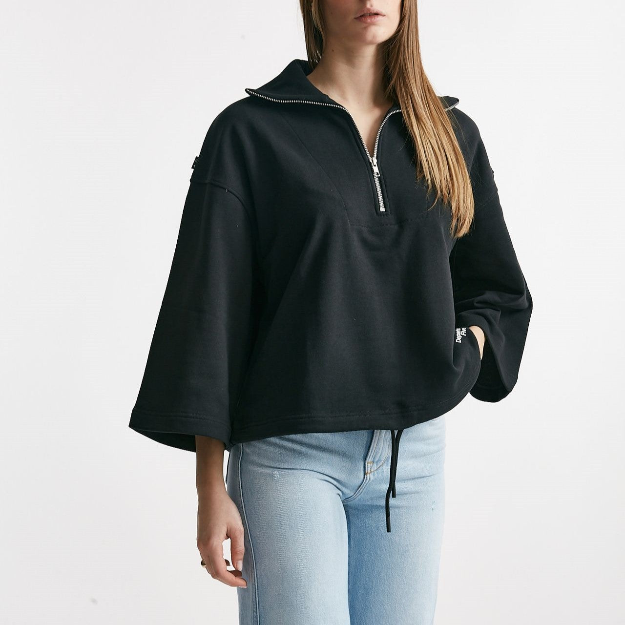 felpa collo polo loka grigio scuro women Department five - 7