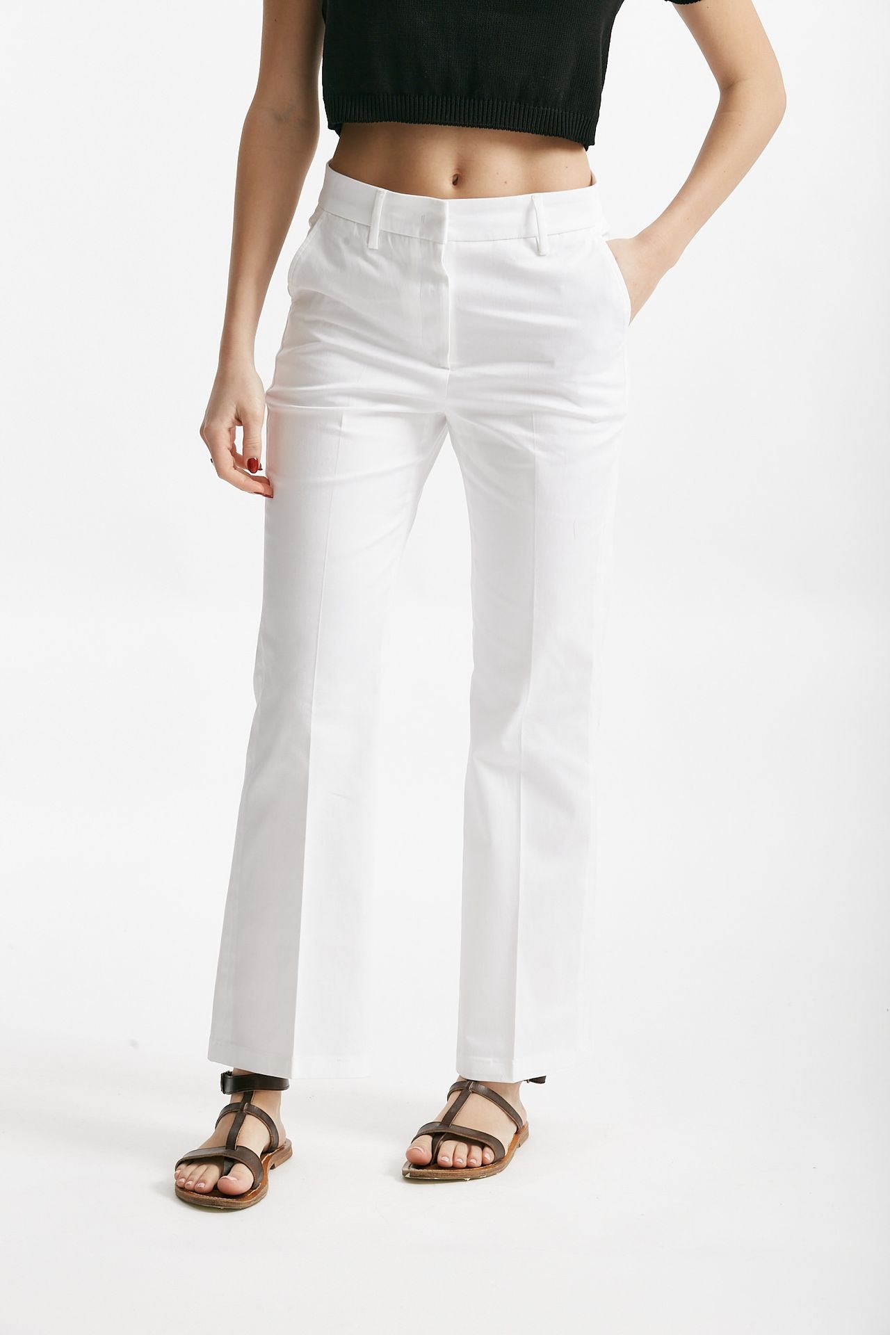 pantalone in cotone jettis bianco women Department five - 1