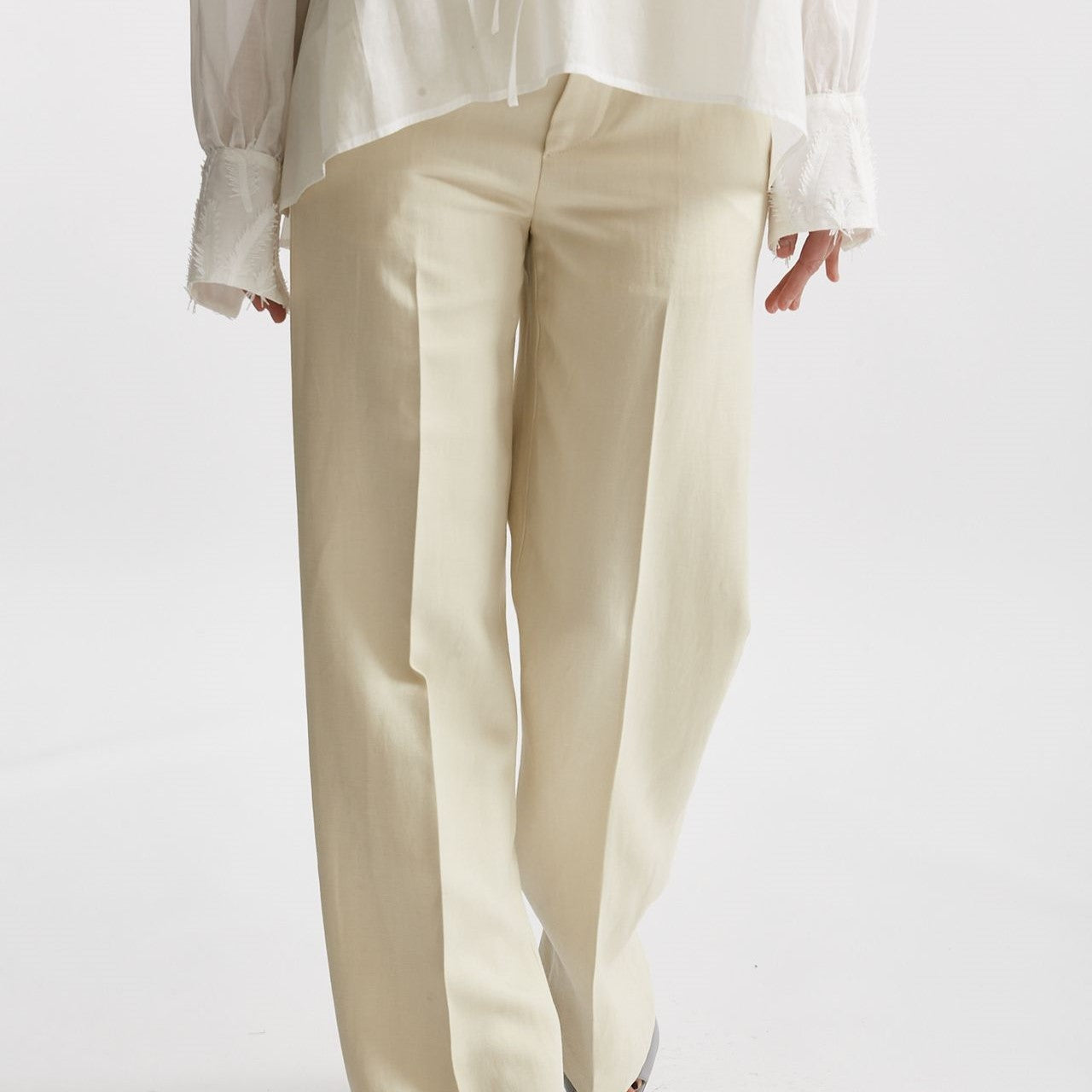 pantalone palazzo reina panna women Dondup - 6