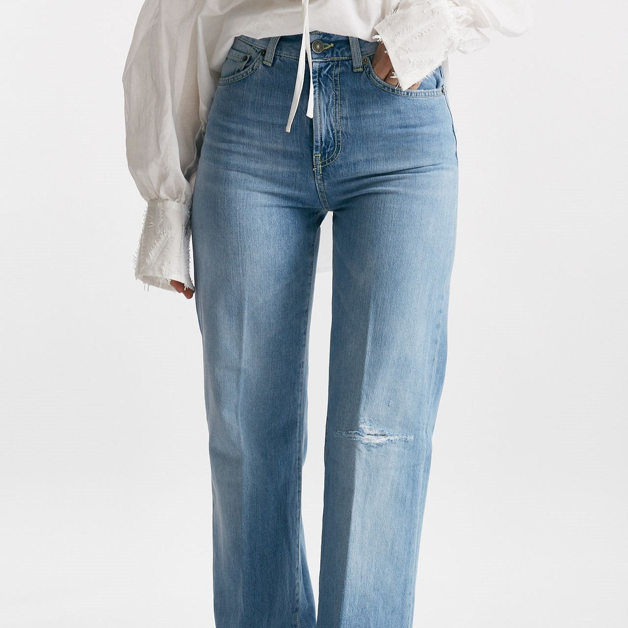 jeans palazzo amber denim chiaro women Dondup - 10