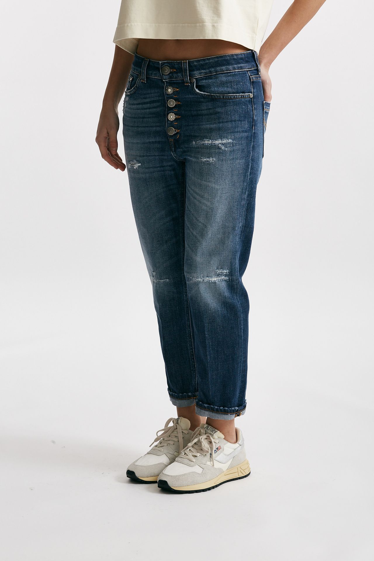 jeans loose fit koons lavaggio blu medio women Dondup - 1