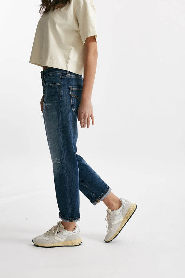 jeans loose fit koons lavaggio blu medio women Dondup